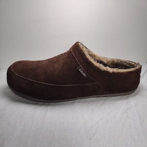 Clarks Tyree Porter Tan 26134204   Men’s Slipper size 12M cozy warm